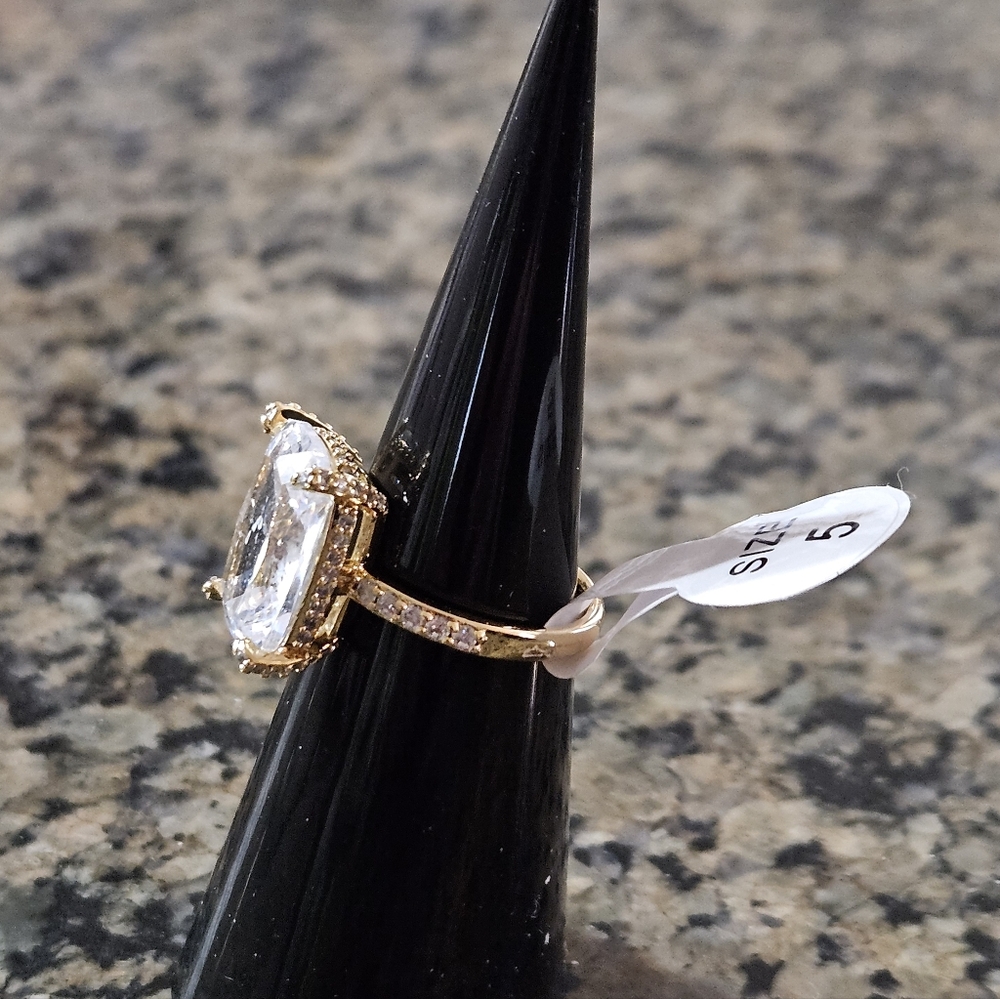 Bomb Party RG66974 "Joyful Embrace" Diamond Cubic Zirconia Sz 5 - Picture 4 of 5